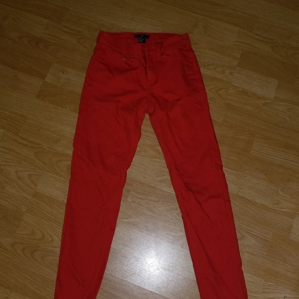 Red H&M jeans
